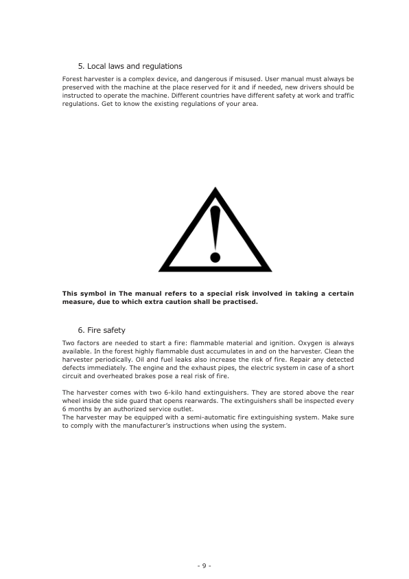 Sampo Rosenlew HR46 Harvester Operators Manual - Image 9