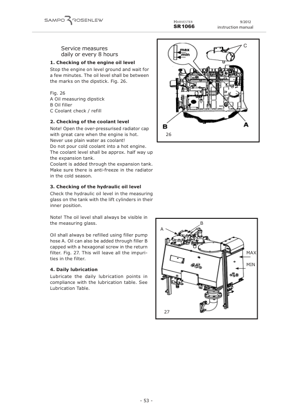 Sampo Rosenlew SR1066 Harvester Operators Manual - Image 14