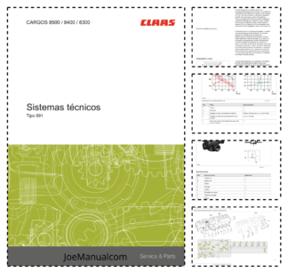 CLAAS Cargos 8500 8400 8300 Type 991 Trailer Systems Service Manual ES