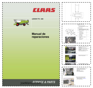 Claas Lexion 770-620 Combine Harvester Repair Manual ES