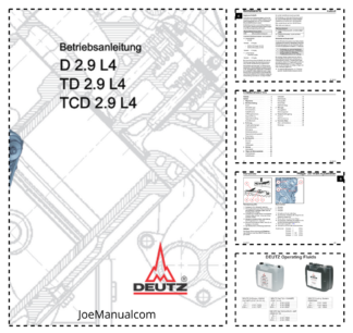 Deutz D TD TCD 2.9 L4 Engine Operators Manual DE 2012
