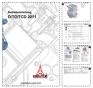 Deutz D TD TCD 2011 Engine Operation Manual DE