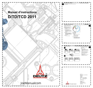 Deutz D TD TCD 2011 Engine Operation Manual FR