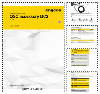 Engcon QSC Accesory DC2 for Tiltrotator Installation Instructions EN