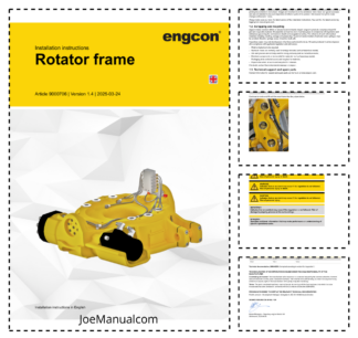 Engcon Rotatory Frame Installation Instructions EN