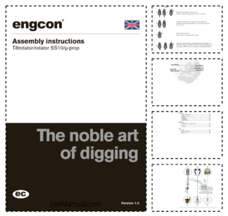 Engcon SS10 Tiltrotator plate Assembly Instructions v1.0 EN