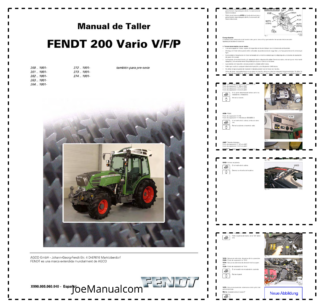 Fendt 200 Vario V F P Tractor Workshop Manual ES