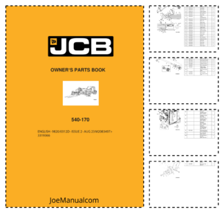 JCB 540-140 Loadall Parts Catalog SN M20834970-3319366 9820-0321D-2