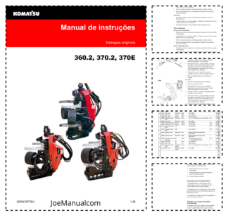 Komatsu 360.2 370.2 370E Processing Head Parts Catalog PT