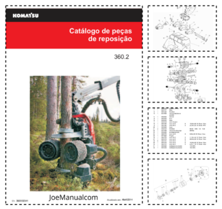 Komatsu 360.2 Processing Head Parts Catalog PT