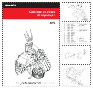 Komatsu 370E Processing Head Parts Catalog 2012 PT