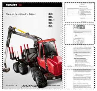 Komatsu 835 845 855.1 865 895 Forwarder Basic Operators Manual PT