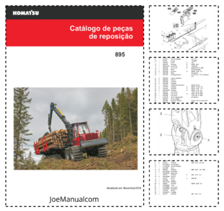Komatsu 895 Forwarder Parts Catalog 2014 PT
