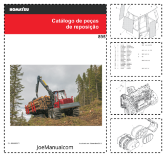Komatsu 895 Forwarder Parts Catalog SN 8950000171 PT