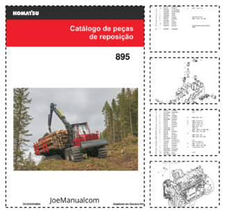 Komatsu 895 Forwarder Parts Catalog SN 8950000964 and UP PT