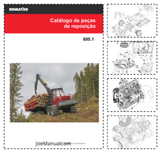 Komatsu 895.1 Forwarder Parts Catalog SN 8950011010 and UP 2017 PT