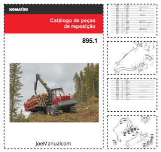 Komatsu 895.1 Forwarder Parts Catalog SN 8950011010 and UP 2019 PT