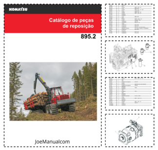 Komatsu 895.1 Forwarder Parts Catalog SN 8950022238 and UP PT