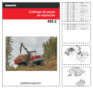Komatsu 895.2 Forwarder Parts Catalog SN 8950022241 and UP PT