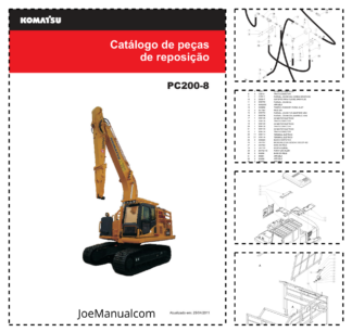Komatsu PC200-8 Harvester Excavator Parts Catalog PT