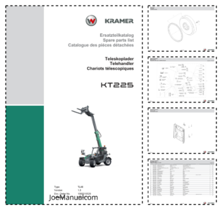 Kramer KT225 Telehandler Parts Catalog v1.3 DE EN FR