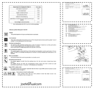 Liebher R934 Excavator Error Code Manual