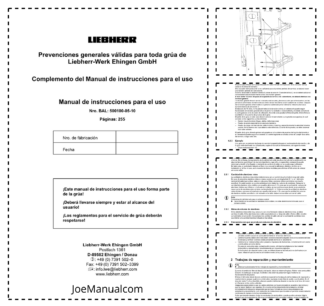 Liebherr All Crane Operators Manual ES