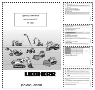 Liebherr Axial Piston Pump DPVP Operators Manual