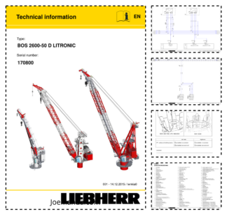 Liebherr BOS 2600-50 D Litronic Crane Service Training Manual SN 170800