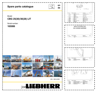 Liebherr CBG 25(30) 30(28) LIT Crane Parts Catalog SN 165086