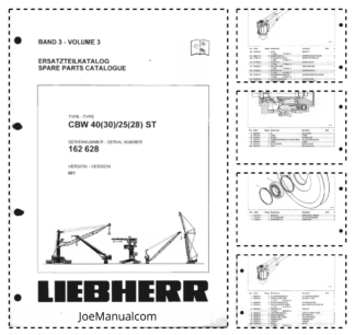 Liebherr CBW 40(30) 25(28) ST Parts Catalog SN 162628 Vol 3
