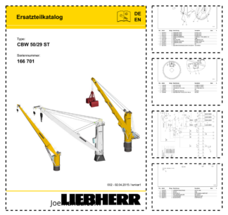 Liebherr CBW 50 29 ST Crane Parts Catalog SN 166701