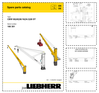 Liebherr CBW 60(40)36 16(24.3)28 ST Crane Parts Catalog