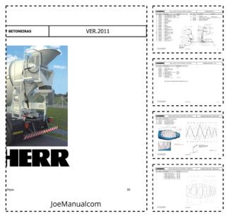 Liebherr Concrete Mixing Trucks Parts Catalog v2011 PT