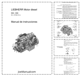 Liebherr D924 D926 Engine Operators Manual ES