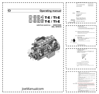 Liebherr D924 D926 T-E TI-E Engine Operators Manual SN 2000010000