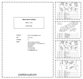 Liebherr D926 T E A2 Engine Parts Catalog SN 2001021426