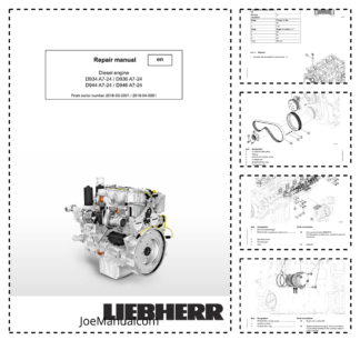 Liebherr D934 D936 D944 D946 A7-24 Engine Repair Manual SN 218-03-0001 to 2018-04-0001
