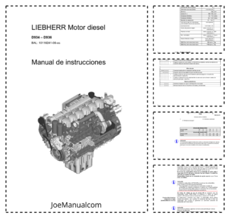 Liebherr D934 D936 Engine Operators Manual ES