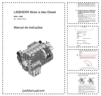 Liebherr D934 D936 Engine Operators Manual PT
