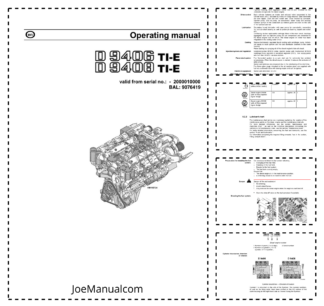 Liebherr D9406 D9400 TI-E Engine Operators Manual SN from 2000010000