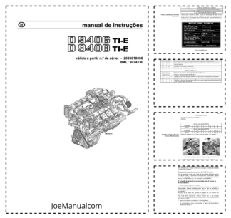 Liebherr D9406 D9408 TI-E Engine Operators Manual PT