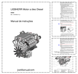 Liebherr D9508 Engine Operators Manual SN 2005140001 PT