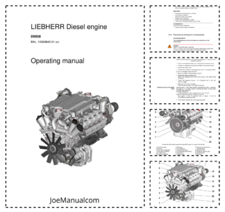 Liebherr D9508 Engine Operators Manual SN 2005140001