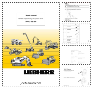 Liebherr DPVG 108 280 Variable Displacement Pump Repair Manual