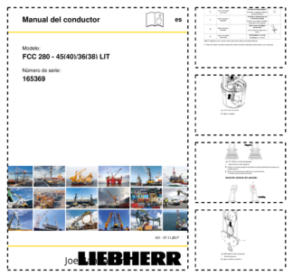 Liebherr FCC 280 45(40) 36(38) Litronic Crane Operators Manual SN 165369 FR