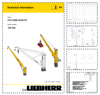 Liebherr FCC-CBW 45-26 ST Crane Service Training Manual SN 165203