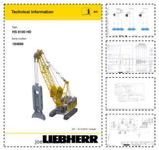 Liebherr HS 8100 HD Crane Service Training Manual SN 184886