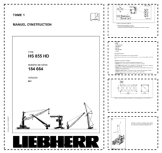 Liebherr HS 855 HD Crane Operators Manual Vol 1 FR
