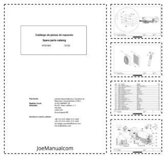Liebherr HTM 804 Concrete Mixing Truck Parts Catalog SN 12123